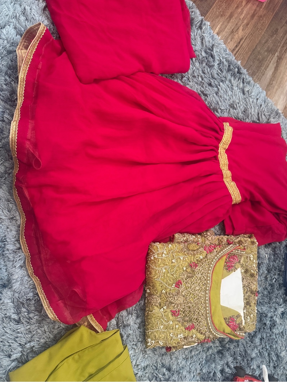 Formal gharara pakistani Indian wedding wear - small size